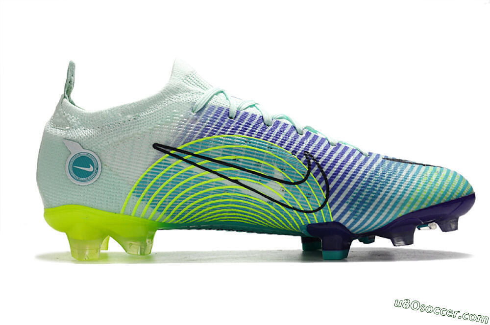 ike Mercurial Vapor 14 Elite FG Firm Ground Soccer Cleats - Blue/Jade/Yellow 7