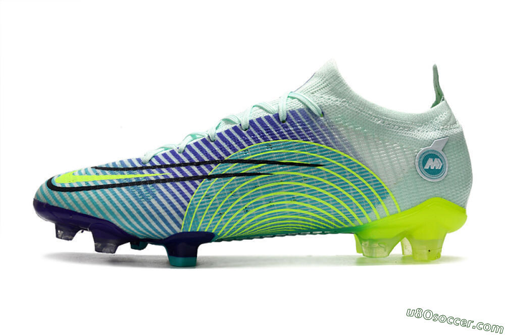 ike Mercurial Vapor 14 Elite FG Firm Ground Soccer Cleats - Blue/Jade/Yellow 2