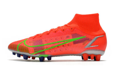 Nike Mercurial Superfly 8 Elite AG Artificial Grass Soccer Cleats - Red/Yellow/Silver