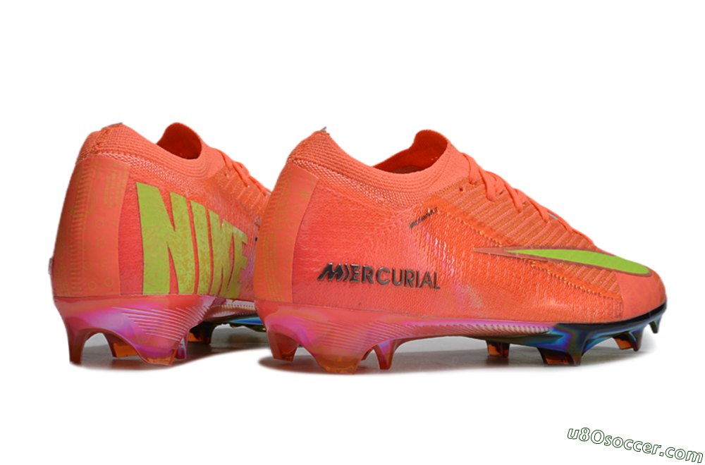 Nike Air Zoom Mercurial Vapor 16 Elite FG Firm Ground Soccer Cleats - Orange/Yellow/Black 6