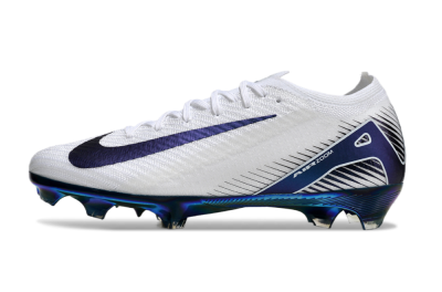 Nike Air Zoom Mercurial Vapor 16 Elite FG Firm Ground Soccer Cleats - White/Blue/Gold