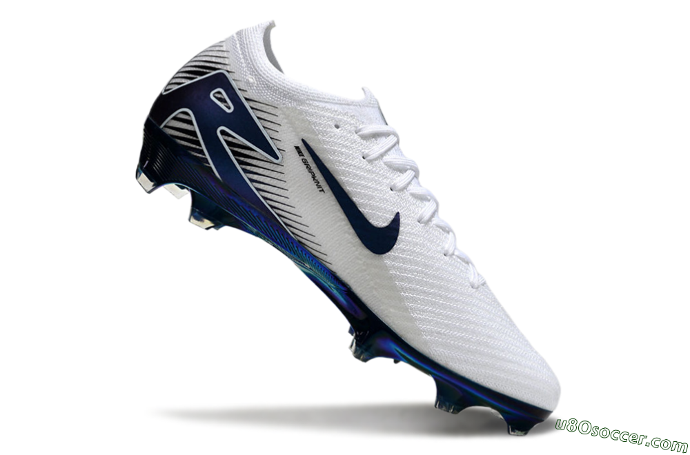 Nike Air Zoom Mercurial Vapor 16 Elite FG Firm Ground Soccer Cleats - White/Blue/Gold 2