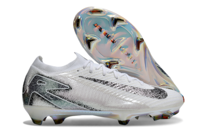 Nike Air Zoom Mercurial Vapor 16 Elite FG Firm Ground Soccer Cleats - White/Black/Grey