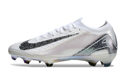 Nike Air Zoom Mercurial Vapor 16 Elite FG Firm Ground Soccer Cleats - White/Black/Grey