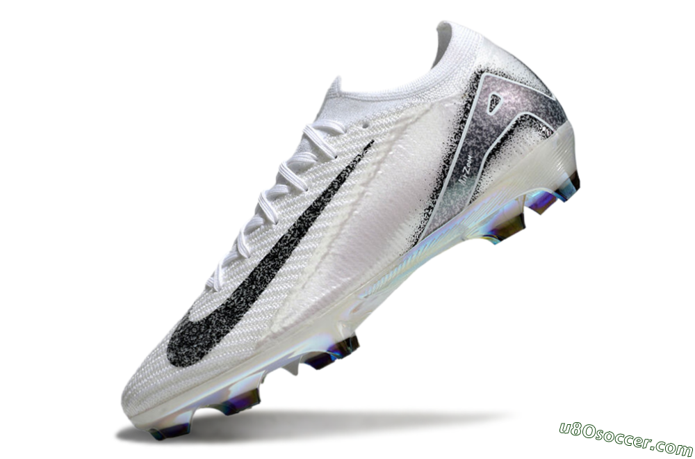 Nike Air Zoom Mercurial Vapor 16 Elite FG Firm Ground Soccer Cleats - White/Black/Grey 5