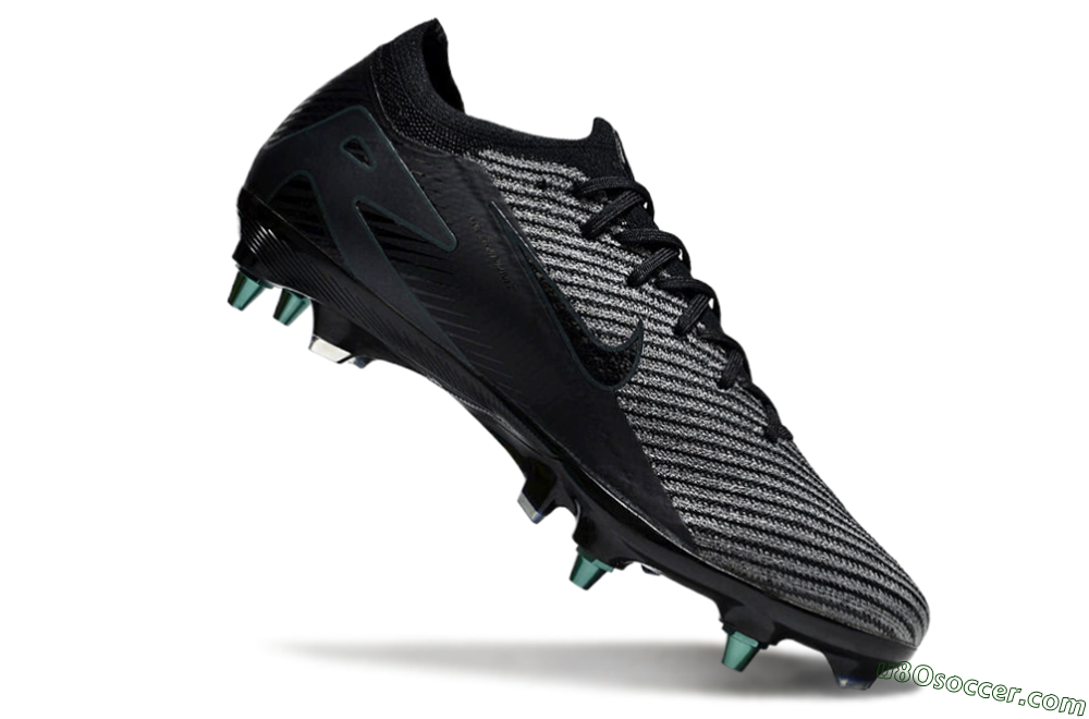 Nike Air Zoom Mercurial Vapor 16 Elite SG Soft Ground Soccer Cleats - Black/Silver/Blue 4