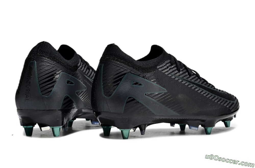 Nike Air Zoom Mercurial Vapor 16 Elite SG Soft Ground Soccer Cleats - Black/Silver/Blue 6