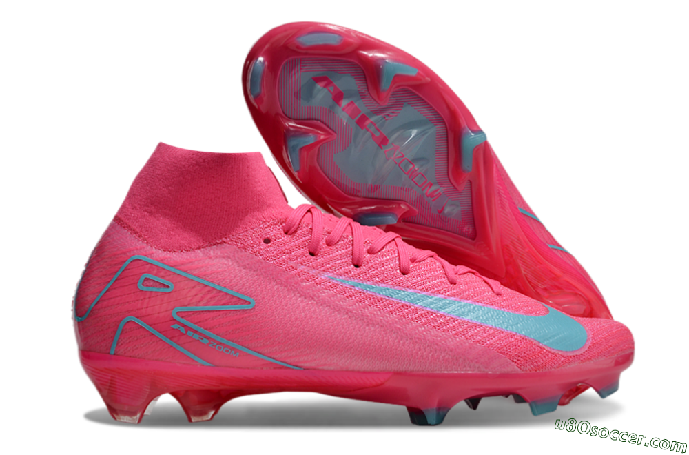 Nike Air Zoom Mercurial Superfly 16 Elite FG Firm Ground Soccer Cleats - Pink/Mint 5