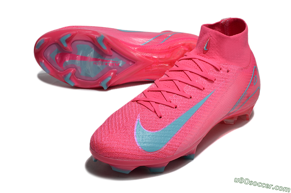 Nike Air Zoom Mercurial Superfly 16 Elite FG Firm Ground Soccer Cleats - Pink/Mint 3
