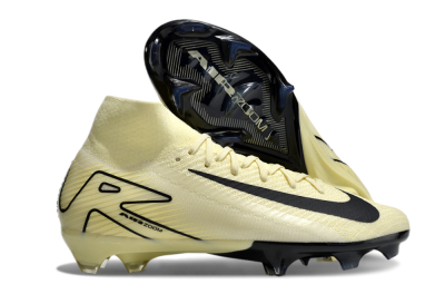 Nike Air Zoom Mercurial Superfly 10 Elite FG Firm Ground Soccer Cleats - Beige/Black/Yellow