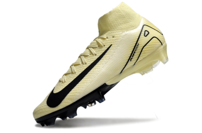 Nike Air Zoom Mercurial Superfly 10 Elite FG Firm Ground Soccer Cleats - Beige/Black/Yellow