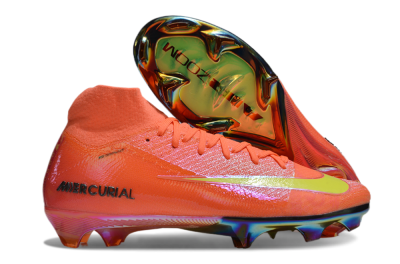 Nike Air Zoom Mercurial Superfly 10 Elite FG Firm Ground Soccer Cleats - Red/Yellow/Gold