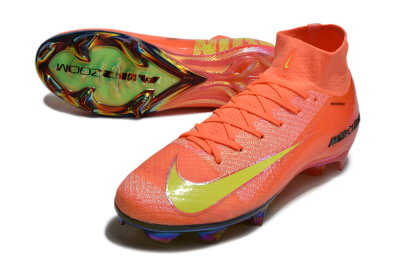 Nike Air Zoom Mercurial Superfly 10 Elite FG Firm Ground Soccer Cleats - Red/Yellow/Gold