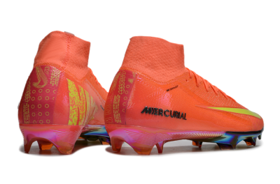 Nike Air Zoom Mercurial Superfly 10 Elite FG Firm Ground Soccer Cleats - Red/Yellow/Gold