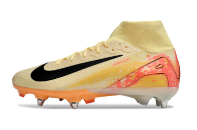 Nike Air Zoom Mercurial Superfly 10 Elite SG Soft Ground Soccer Cleats - Black/Silver/Blue