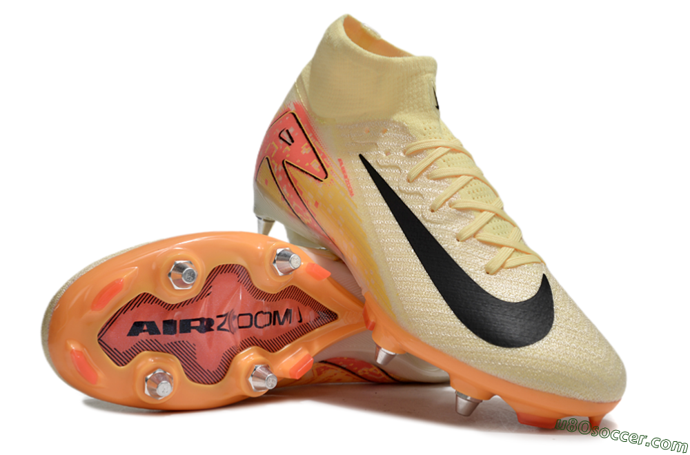 Nike Air Zoom Mercurial Superfly 10 Elite SG Soft Ground Soccer Cleats - Black/Silver/Blue 0