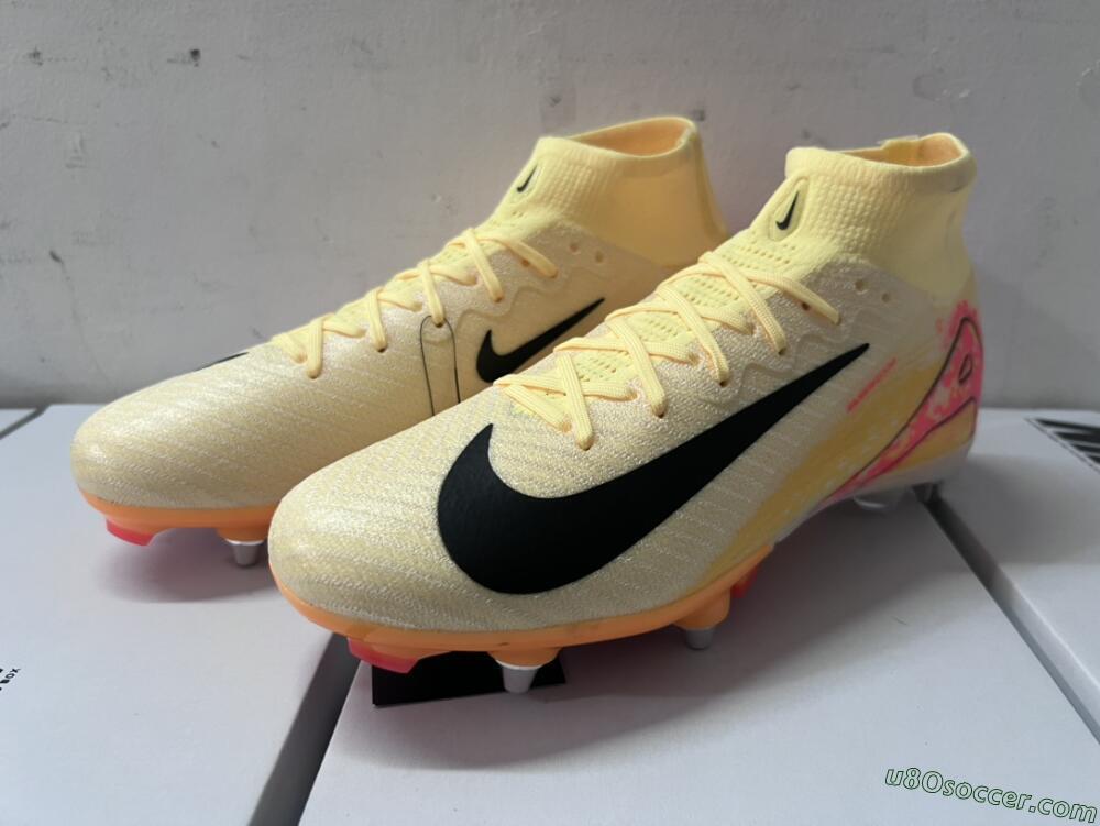 Nike Air Zoom Mercurial Superfly 10 Elite SG Soft Ground Soccer Cleats - Black/Silver/Blue 8