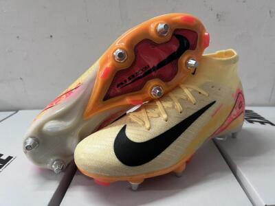Nike Air Zoom Mercurial Superfly 10 Elite SG Soft Ground Soccer Cleats - Black/Silver/Blue