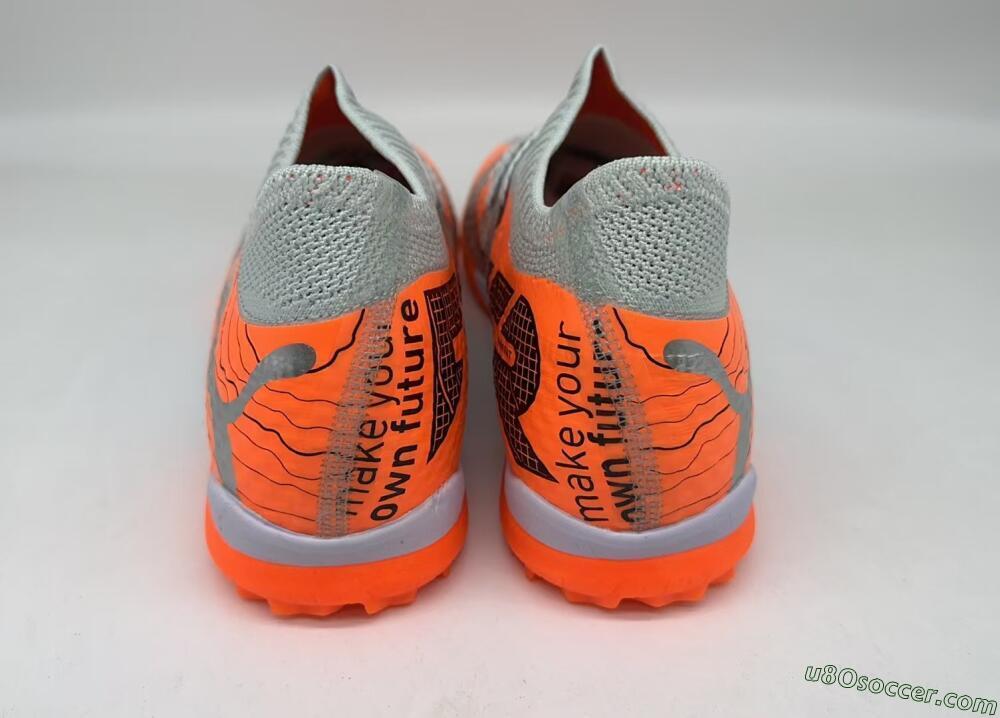 Puma Future Ultimate TF Artificial Turf Soccer Shoes - Silver/Red/White
