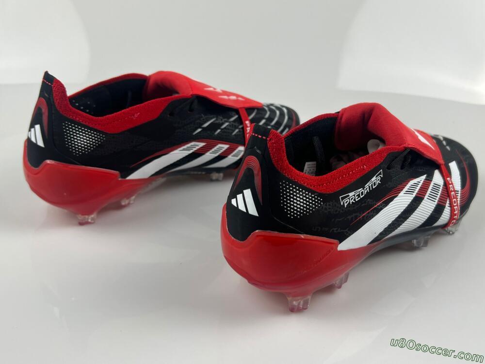 Adidas Predator Elite Foldover Tongue FG Firm Ground Soccer Cleats - Black/White/Red