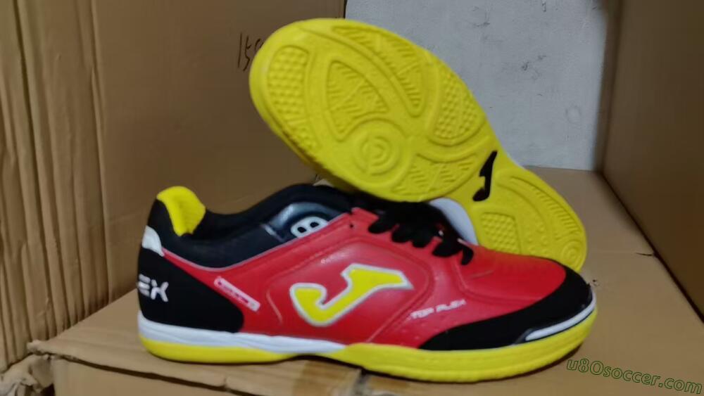 Joma Top Flex IC Indoor & Futsal Soccer Shoes - Red/Yellow/Black