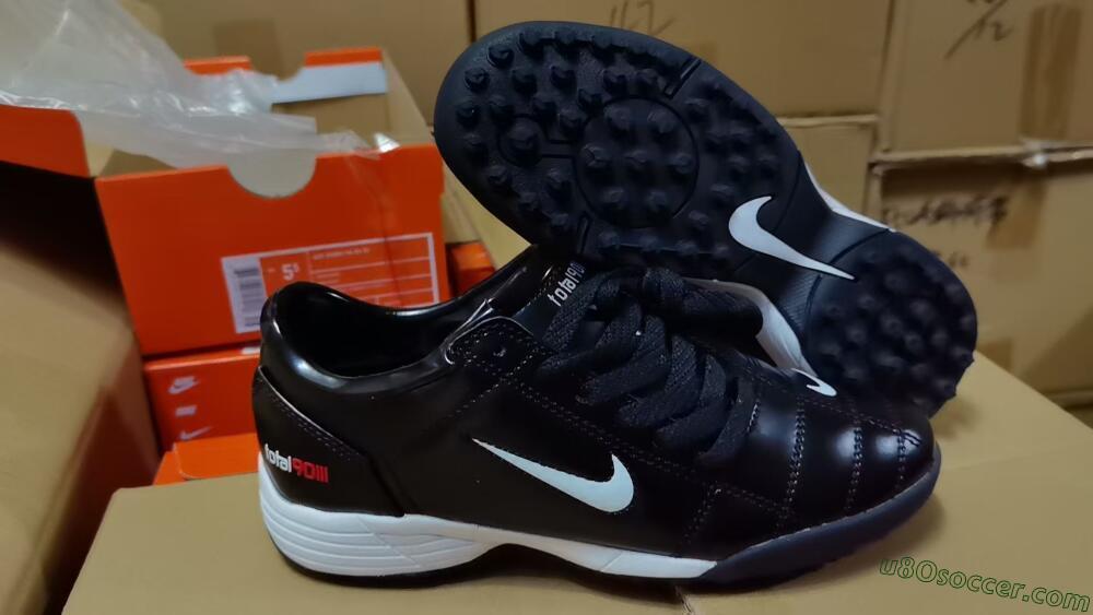 Nike Total 90 II TF Artificial Turf Soccer Shoes - Black/White/Red