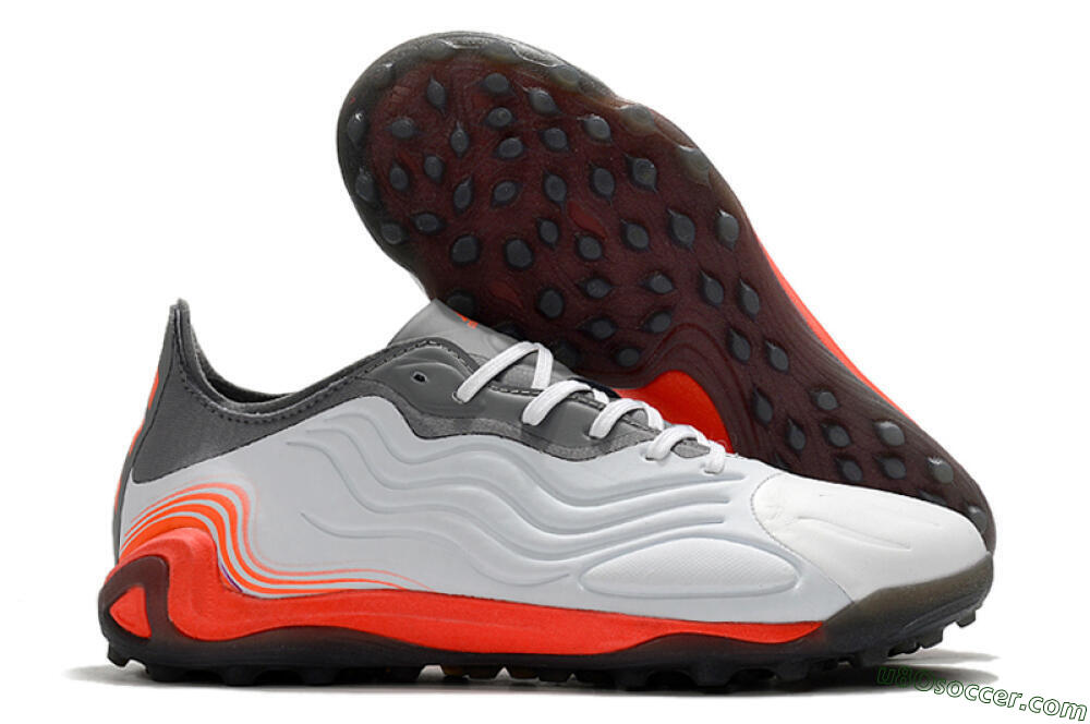 Adidas Copa Sense.1 TF Artificial Turf Soccer Shoes - White/Grey/Red 1