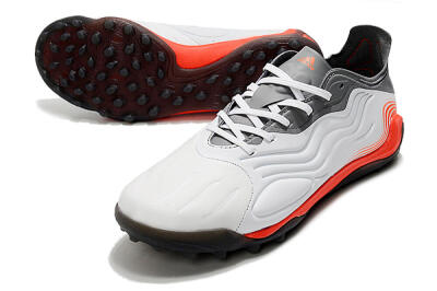 Adidas Copa Sense.1 TF Artificial Turf Soccer Shoes - White/Grey/Red