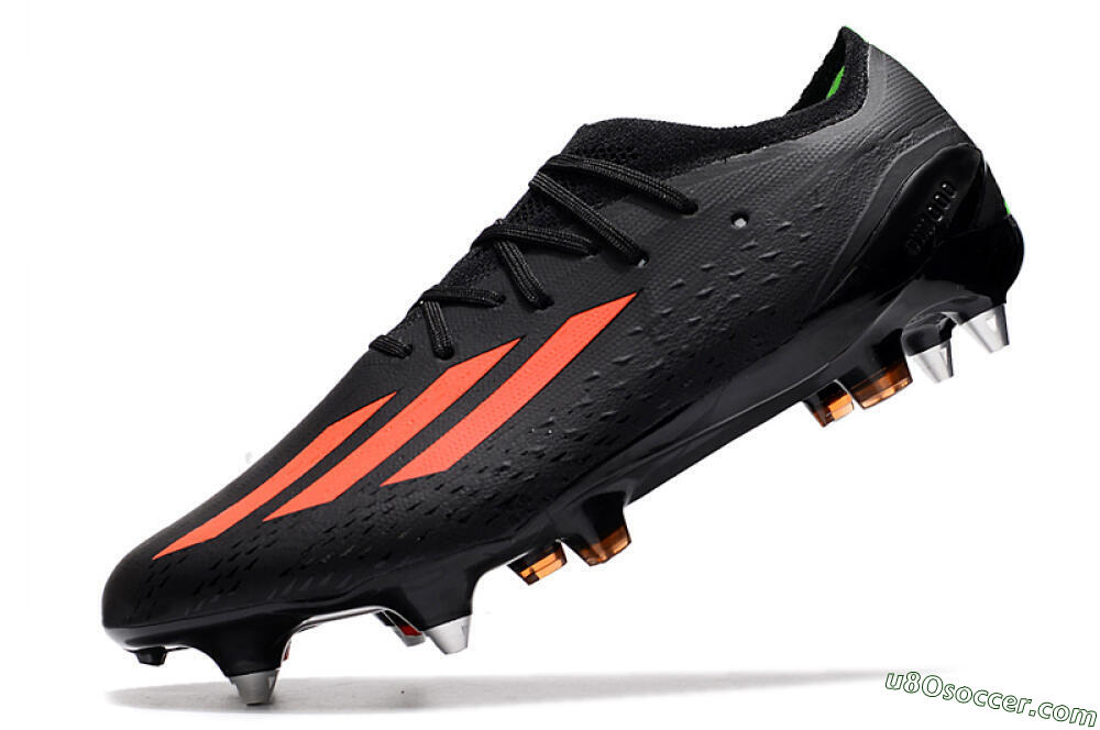 Adidas X Speedflow.1 SG Soft Ground Soccer Cleats - Black/Red/Silver 5