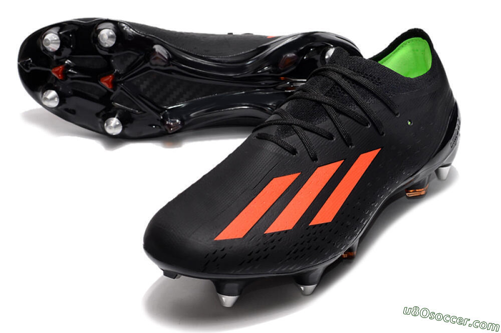 Adidas X Speedflow.1 SG Soft Ground Soccer Cleats - Black/Red/Silver 3
