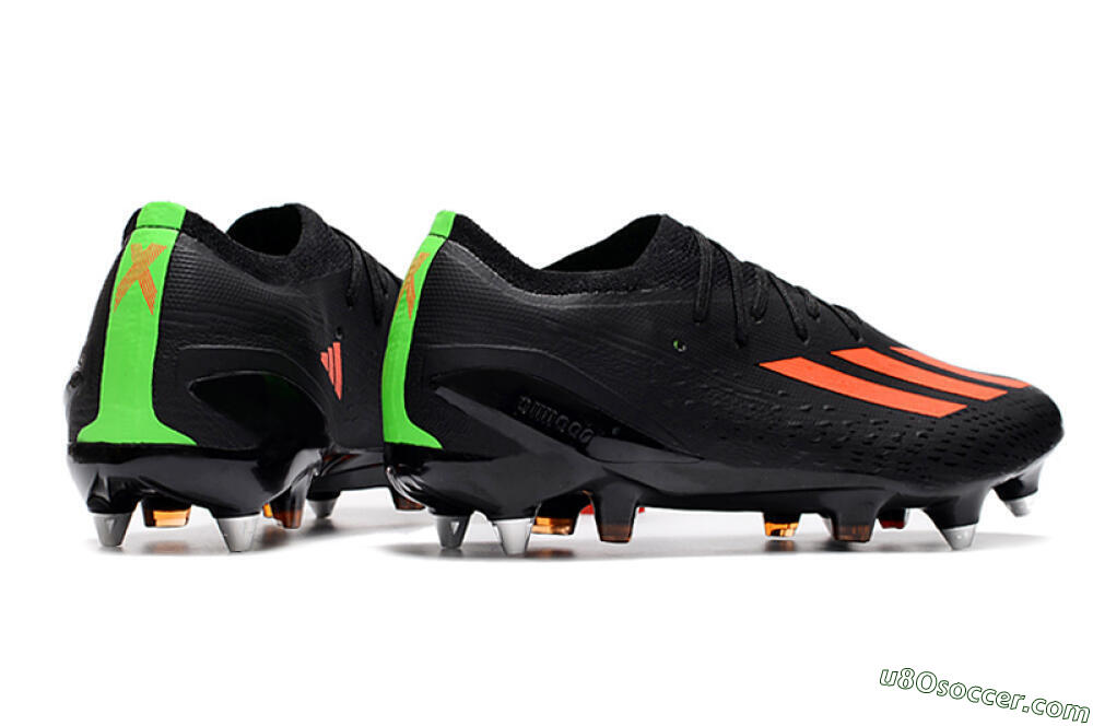 Adidas X Speedflow.1 SG Soft Ground Soccer Cleats - Black/Red/Silver 6