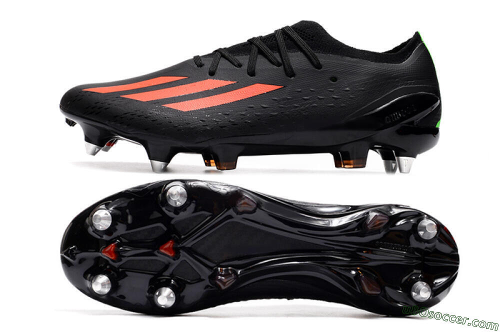 Adidas X Speedflow.1 SG Soft Ground Soccer Cleats - Black/Red/Silver 0