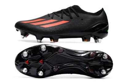 Adidas X Speedflow.1 SG Soft Ground Soccer Cleats - Black/Red/Silver