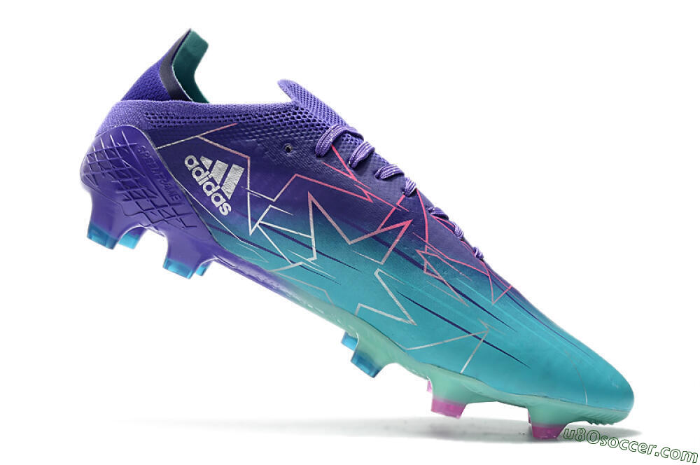 Adidas X Speedflow.1 Messi FG Firm Ground Soccer Cleats - Jade/Purple/Pink 5