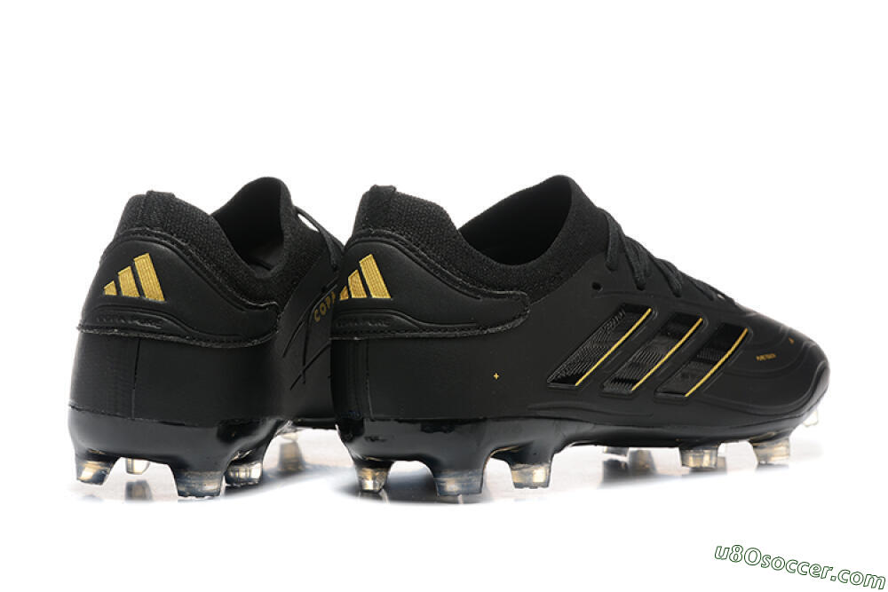 Adidas Copa Pure 2+ FG Firm Ground Soccer Cleats - Black/Gold/Blue 9
