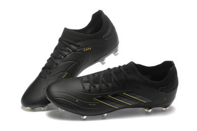 Adidas Copa Pure 2+ FG Firm Ground Soccer Cleats - Black/Gold/Blue