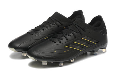 Adidas Copa Pure 2+ FG Firm Ground Soccer Cleats - Black/Gold/Blue