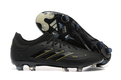 Adidas Copa Pure 2+ FG Firm Ground Soccer Cleats - Black/Gold/Blue