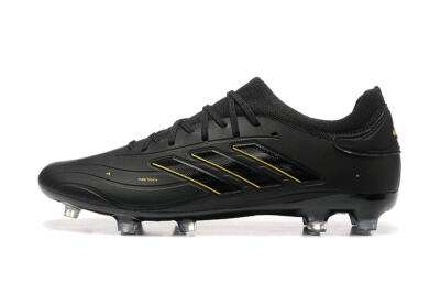 Adidas Copa Pure 2+ FG Firm Ground Soccer Cleats - Black/Gold/Blue