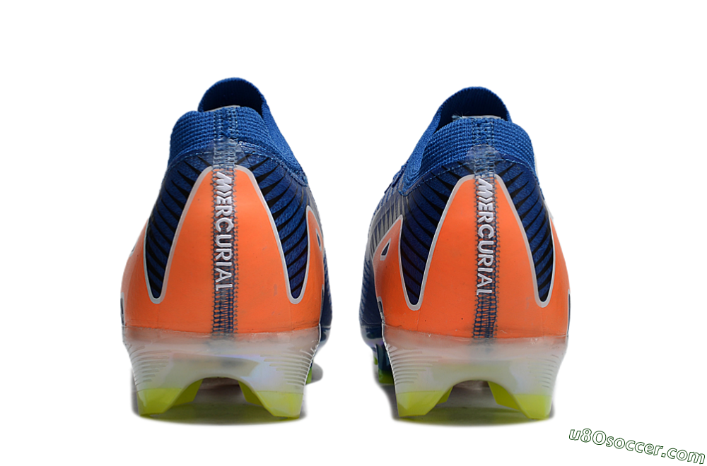 Nike Air Zoom Mercurial Vapor 16 Elite FG Firm Ground Soccer Cleats - Blue/White/Orange 5