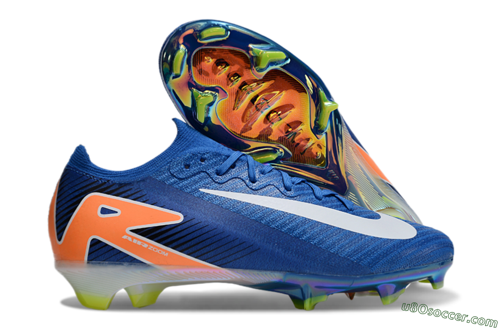 Nike Air Zoom Mercurial Vapor 16 Elite FG Firm Ground Soccer Cleats - Blue/White/Orange 1