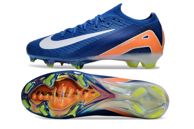 Nike Air Zoom Mercurial Vapor 16 Elite FG Firm Ground Soccer Cleats - Blue/White/Orange