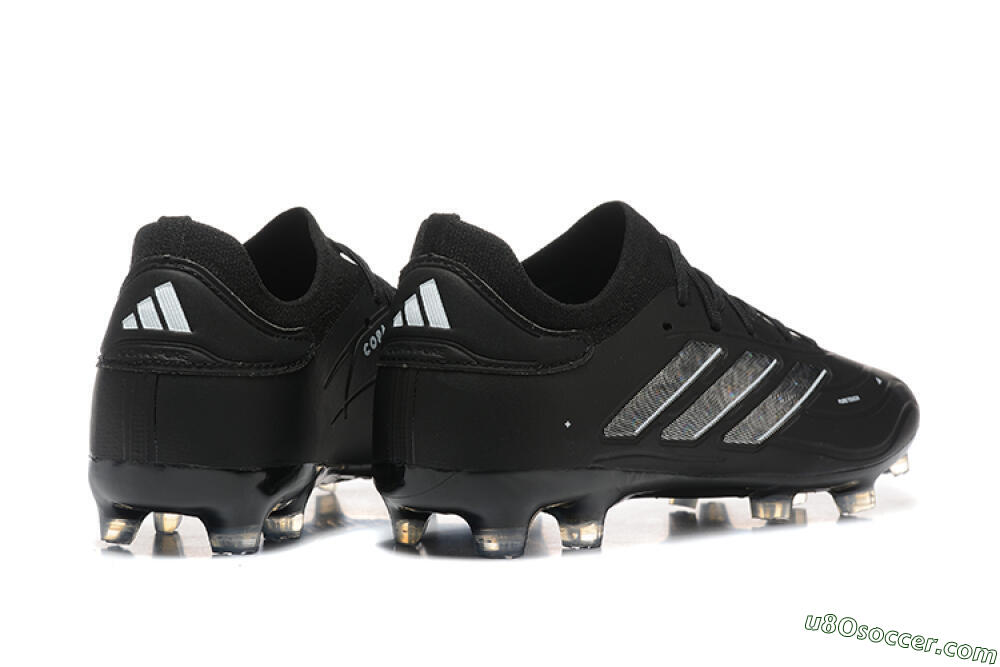 Adidas Copa Pure 2+ FG Firm Ground Soccer Cleats - Black/Silver/Blue 9