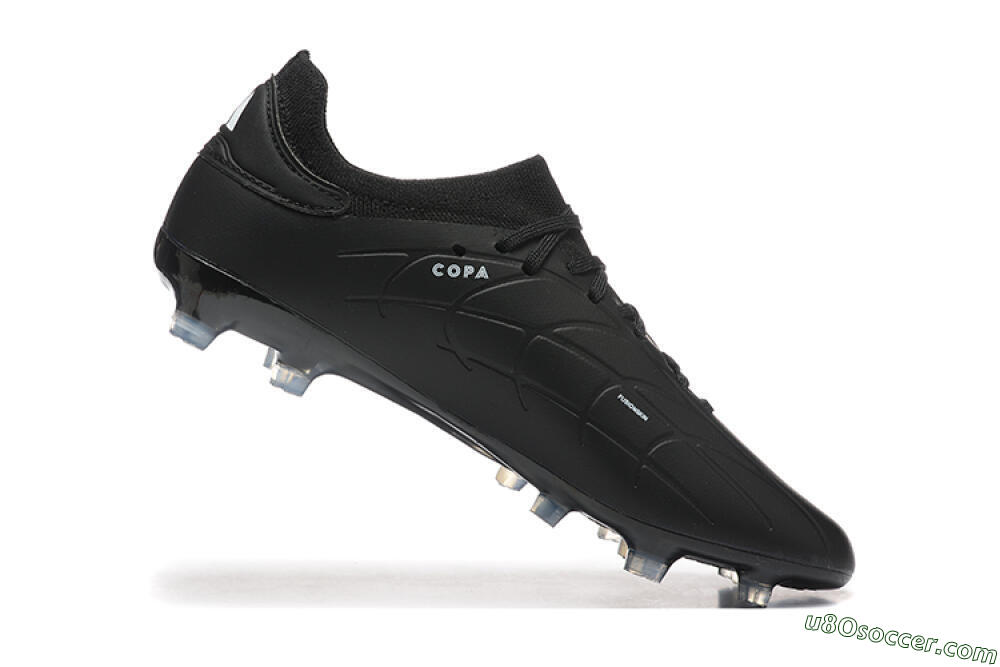 Adidas Copa Pure 2+ FG Firm Ground Soccer Cleats - Black/Silver/Blue 7
