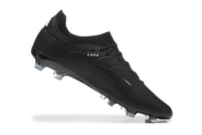 Adidas Copa Pure 2+ FG Firm Ground Soccer Cleats - Black/Silver/Blue