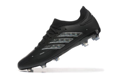 Adidas Copa Pure 2+ FG Firm Ground Soccer Cleats - Black/Silver/Blue