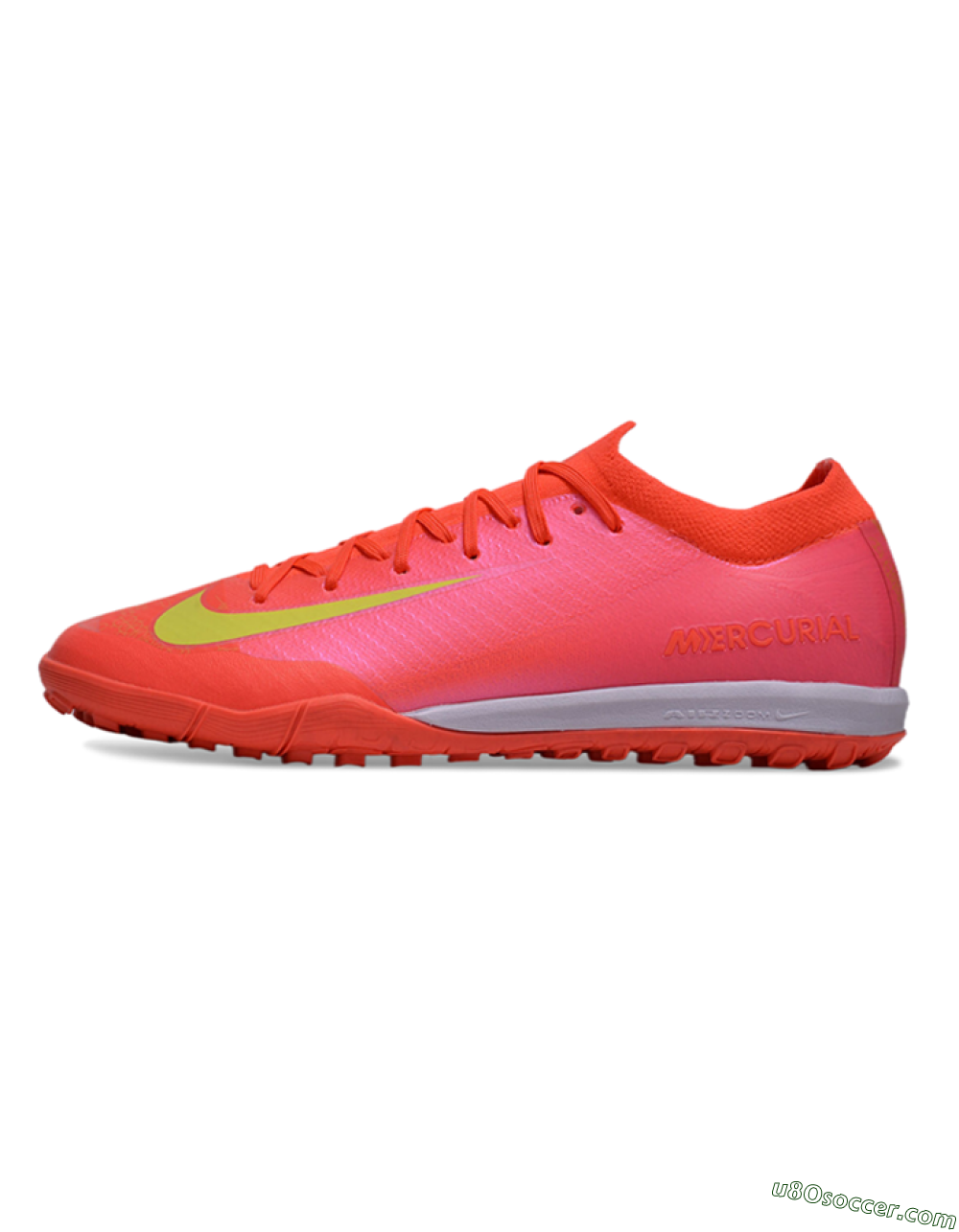 Nike Air Zoom Mercurial Vapor 16 Elite TF Artificial Turf Soccer Shoes - Pink/Yellow/White 2