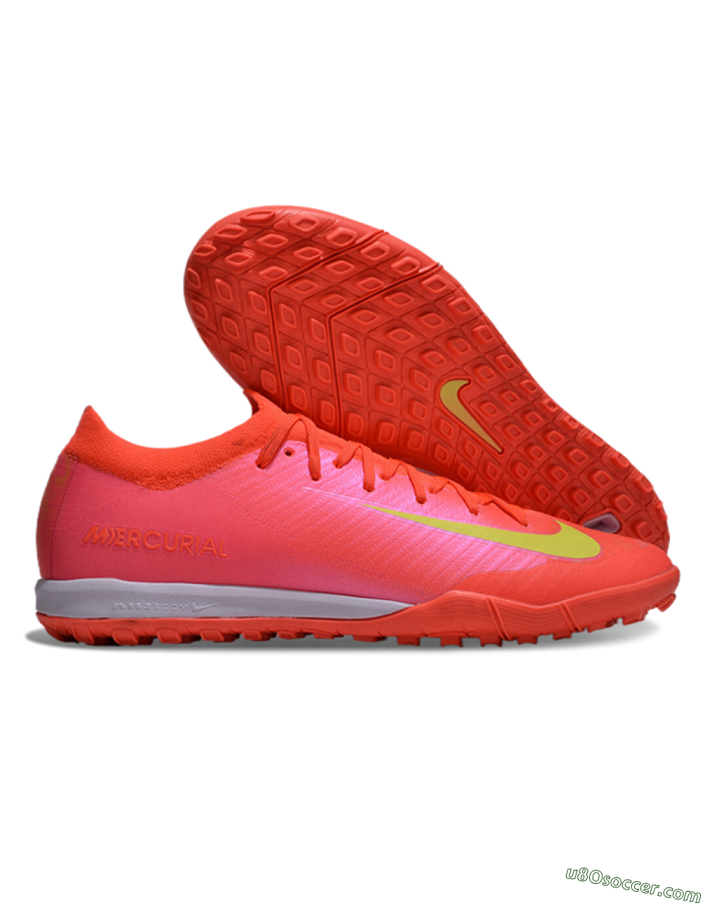 Nike Air Zoom Mercurial Vapor 16 Elite TF Artificial Turf Soccer Shoes - Pink/Yellow/White 1