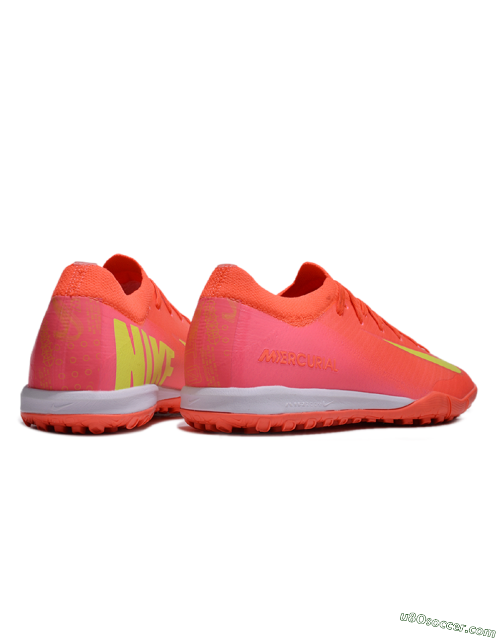 Nike Air Zoom Mercurial Vapor 16 Elite TF Artificial Turf Soccer Shoes - Pink/Yellow/White 6