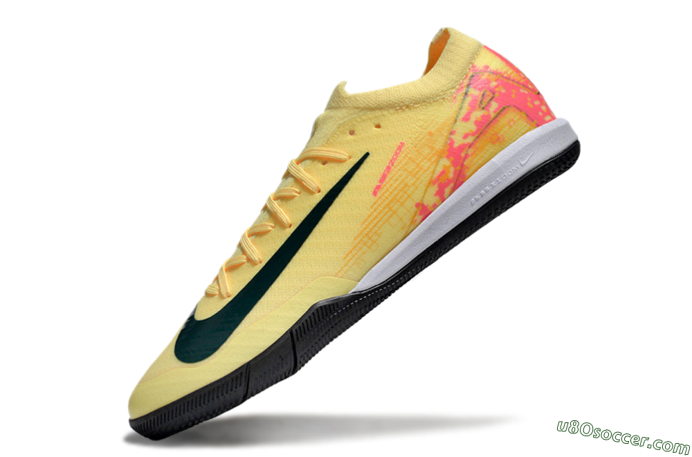 Nike Air Zoom Mercurial Vapor 16 Elite IC Indoor & Futsal Soccer Shoes - Yellow/Black/Red 5